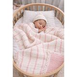 Yada Baby %100 Pamuklu 8 Katlı Multi Müslin Bebek Çocuk Battaniyesi – Xl (120X100 Cm) Pembe - 120 x 100 cm