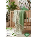 Yada Baby %100 Pamuklu 8 Katlı Multi Müslin Bebek Çocuk Battaniyesi – XL (120x100 cm) YEŞİL