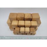 YaDe Ahşap Ahşap Küp Bloklar 27 Adet Eğitici Doğal Ahşap 5 cm + 4 cm + 3 cm