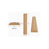 Ya&De Dekorasyon Dekoratif Çıta | Desenli Boyanabilir Ham MDF - 38 mm genişlik - 1 metre Boy