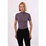 Yade Fashion Kadın Kısa Kollu Bluz – Mor