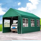 Yadlan Açık Carport Canopy Açık Çadır | Dört Taraflı Bez ve pencereli büyük, Traktör Kamyon RV SUV için Tüm Hava Koşullarına Dayanıklı