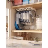 Yadu Ikea 365 Dolap İçi Organizer 1 Adet Beyaz Plastik Saklama Kabı Kapağı 10 Bölme ile Pratik