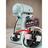 Yadu Küçük Ev Aletleri Kablo Düzenleyici Kitchenaid, Mikser, Fritöz, Tüm Ev Aletleri ile Uyumlu 3 Adet - Beyaz