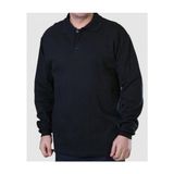 Yafta Siyah Polo Yaka Sweatshirt İş Tişörtü Erkek T-Shirt - XL