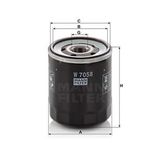 YAG FILTRESI OPEL CORSA F 1,2 BERLINGO C4 C5 PARTNER JUMPY DUCATO P206 P306 P307 P407 1.4 / 1.6 / 1.8 / 1.9D / 2.0 C-ELYSEE-301 1.2 EURO6 MANN-W7058