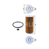 Yag Fıltresı W168 98-04 W245 05-11 Vaneo 414 02-05 - Mahle Ox201d