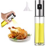 Yağ Püskürtücü Şişe, 100 ml Sirke Püskürtücü, Sos Spreyi, Izgara, Zeytinyağı Cam Şişe, Mutfak, Pişir - Standart