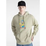 Yağ Yeşili Erkek Kapüşon Düz Sweatshirt VN000JE6D3Z1-Reggie Loose PO