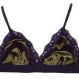 YAĞ YEŞİLİ KADİFE DANTELLİ BRALET DS200111BR YAĞ YEŞİLİ S