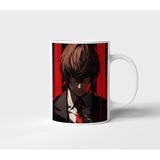 Yagami Light Death Note Anime Tasarım Kupa - Hediyelik Kupa - Baskılı Kupa - 001 - Beyaz - 300 ml