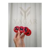 YAĞAR GROUP Kırmızı TOFAŞ FERRARİ Logolu Alüminyum Dış Kaplama Jant Göbeği Arması Yapıştırma 56 Mm 4 Adet