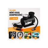 Yage YG-890 12V Mini Hava Kompresörü – Araç, Bisiklet ve Top Şişirme Pompası 250 PSI
