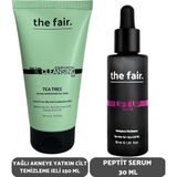 Yağlı Akneye Yatkın Cilt Temizleme Jeli 150 ml ve Peptit Serum Seti 30 ml