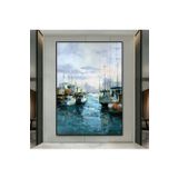 Yağlı Boya Tablo %100 El Yapımı 69cmx85cm Deniz - Gemi