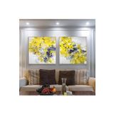 Yağlı Boya Tablo %100 El Yapımı 75cmx75cm 2'li Set