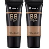 Yağlı & Karma Ciltlere Özel Parlama Önlemeye Yardımcı SPF25 Mat Bitişli BB Krem (2 paketi)