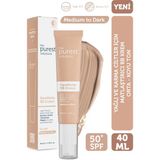 Yağlı ve Karma Ciltler Için Matlaştırıcı Bb Krem, Spf 50+,40 ml – Orta / Koyu Ton