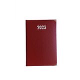 Yağmur 14X20 Ajanda 2023 S. Deri Bordo