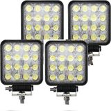 Yağmur 16 LED 'li Off Road Çalışma ve Sis Lambası 48WATT 12 24 Volt 4'lü