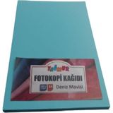 Yağmur A4 Renkli Fotokopi Kağıdı Deniz Mavisi 100'LÜ Paket