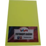 Yağmur A4 Renkli Fotokopi Kağıdı Fosforlu Sarı 100'LÜ Paket