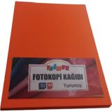 Yağmur A4 Renkli Fotokopi Kağıdı Fosforlu Turuncu 100'LÜ Paket