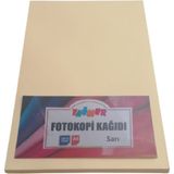 Yağmur A4 Renkli Fotokopi Kağıdı Sarı 100'LÜ Paket