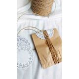 Yağmur Ambalaj Dantel Kağıt- Paketleme Sunum Süsleme-Bardak Altlığı 12CM (25 Adet) - 1BW-Beyaz - Kağıt Dantel