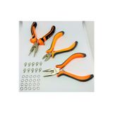 Yağmur Bijuteri Set 1 Mini Kıvırma Takı Pensesi Mini Karga Burun Pense Mini Yan Keski 3 Lü Set Hobi