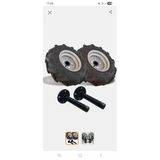Yağmur Çapa Makinesi Teker Takımı 400X8 27 Mm Akslar Dahil