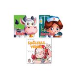 Yağmur Çocuk Ada Bunu Biliyor-Sağlıklı Yemek +Ben Kimim Hemşire + Inek 3 Kitap 2-3 Yaş