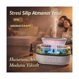 Yağmur Damlası Efektli Hava Nemlendirici ve Aroma Difüzör, Doğa Ses Modları, LED Ambiyans Işıklı, Sessiz Çalışma, Dekoratif Tasarım - Option-1