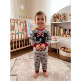 Yağmur Giyim Supermını M.mause Desenli Kız Çocuk Pijama Takımı 1-3 Yaş 1380 - Gri - 2 Yaş