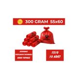 Yağmur Grup Endüstriyel 55x60 Tıbbi Atık Torbası Orta Boy 10'lu 300 gr Kırmızı Çöp Poşeti (1 Rulo)