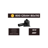 Yağmur Grup Endüstriyel Siyah Çöp Torbası 80x110 Büyük Boy 10'lu 800 Gr Dayanıklı Çöp Poşeti (1 Rulo)