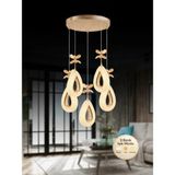 Yağmur Model 51LI Gold 3 Renk Modu Ledli Kristal Taşlı Modern Salon Mutfak Oturma Odası LED Avize