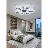Yağmur Model 6"lı Gümüş 3 Renk Modu Ledli Modern Plafonyer Salon Mutfak Çocuk Yatak Odası LED Avize