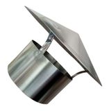 Yağmur önleyici kapaklı paslanmaz çelik baca kapağı. 90-250 mm soba boruları için dayanıklı havalandırma örtüsü Paslanmaya ve korozyona karşı dayanıklıdır. IDE koruması