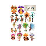 Yağmur Ormanı İnsanları Sticker Set 20 Parça Telefon, Tablet, Defter, Laptop Sticker