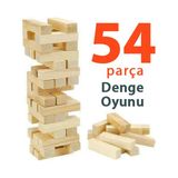 Yağmur Oyuncak 54 Parçalı Ahşap Denge ve Beceri Oyunu