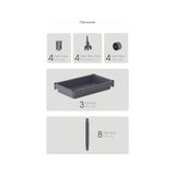 Yağmur Store 3 Katlı Tekerlekli Raf Ünitesi - Banyo & Mutfak Organizer - Çok Amaçlı Servis Sehpası - Dar Alanlar Için Pratik Saklama Çözümü (Beyazz)