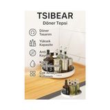 Yağmur Store 360° Dönen 25 cm Mutfak Kiler Banyo Düzenleyici Döner Raf CIN876