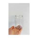 Yağmur Store 720 ml Şeffaf Kavanoz 720 cc Konserve Metal Siyah Kapaklı Cam Kavanoz 6 Adet