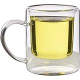 Yağmur Store Çift Cidarlı Borosilikat Cam Kupa, 200 Ml, Beyaz, Modern, Latte, Filtre Kahve, Bitki Çayı, 1 Adet - 2837 - 0 - Siyah