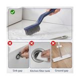 Yağmur Store Çok Amaçlı Derz Temizleme Fırçası, Entegre Cımbız Uçlu, V Şekilli Güçlü Kıl Yapılı, Fayans Banyo Mutfak Oluk ve Köşe Temizleyici - 0,01 gr