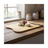 Yağmur Store Doğal Bambu Doğrama ve Kesme Tahtası - Kesim Panosu - 33X24X1.5 cm Çok Amaçlı Sunum Tepsisi, Peynir ve Et Servis Tahtası - Ahşap