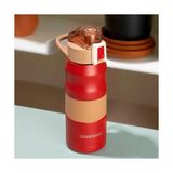 Yağmur Store Er 1393-3 Paslanmaz Çelik Sızdırmaz Çift Katmanlı Yalıtımlı Çay Kahve Termosu Kırmızı 350 ml - 230 ml