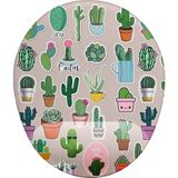 Yağmur Store Kaktüs Desenli Bilek Destekli Mouse Pad - 1 cm