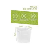 Yağmur Store Mithra Life 6 Adet Şeffaf Buzdolabı Kapak Içi Düzenleyici ve Banyo Organizer, Çok Amaçlı Mutfak Çekmece Düzenleyici Seti, MIT1103